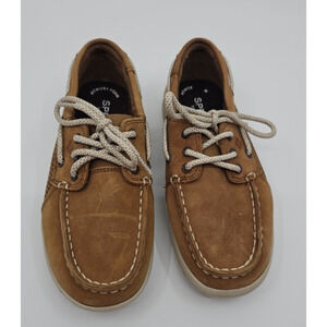 Sperry Kids Gamefish Boat Shoes Boys Size 13.5M Brown Sahara Slider Lace Up